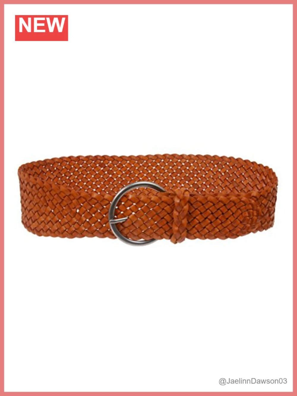 Wide Braided Woven High Waist Leather Belt